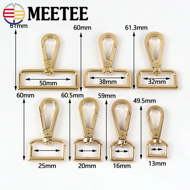 10Pcs 20-50mm Bag Metal Buckles Dog Collar Luggage Hanger Lobster Clasps Swivel Trigger Clips Snap Hook DIY Craft Accessories | Дом и сад