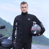 mens rain jacket waterproof poncho raincoat pants suit split motorcycle riding raincoat adult composite functional fabric