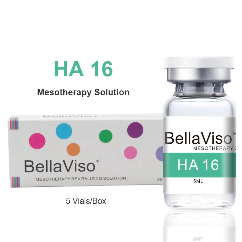 

BellaViso HA16 Hyaluronic Acid Facial MTS Meso Serum 5ml Booster Moisturizing Anti-wrinkle Microneedling Mesotherapy Solution
