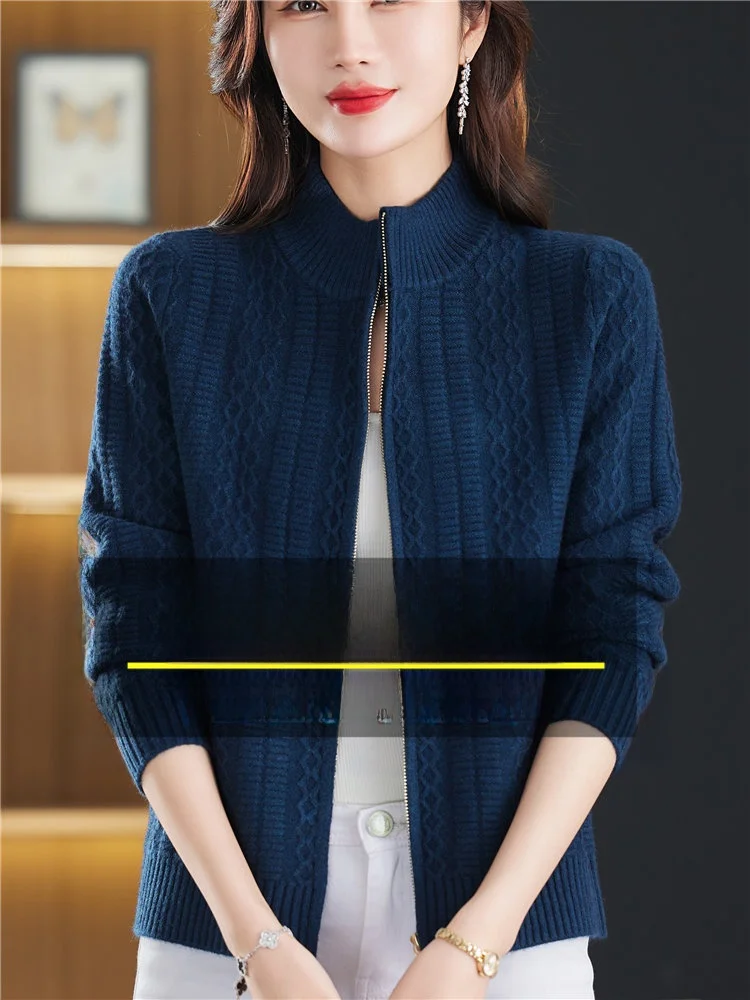 Erdos новый ангорский ранний весенний вязаный кардиган на молнии уличный свободный