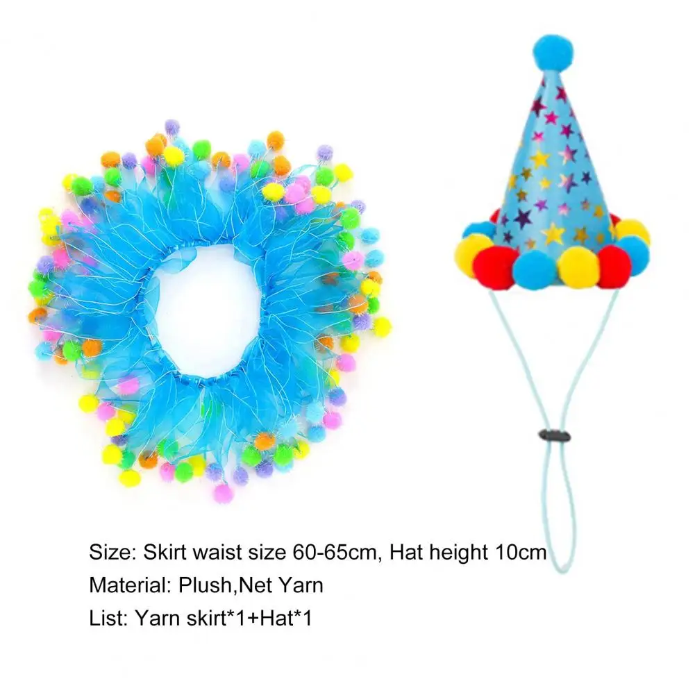 2 шт./компл. головной убор для домашних животных на день рождения милая одежда