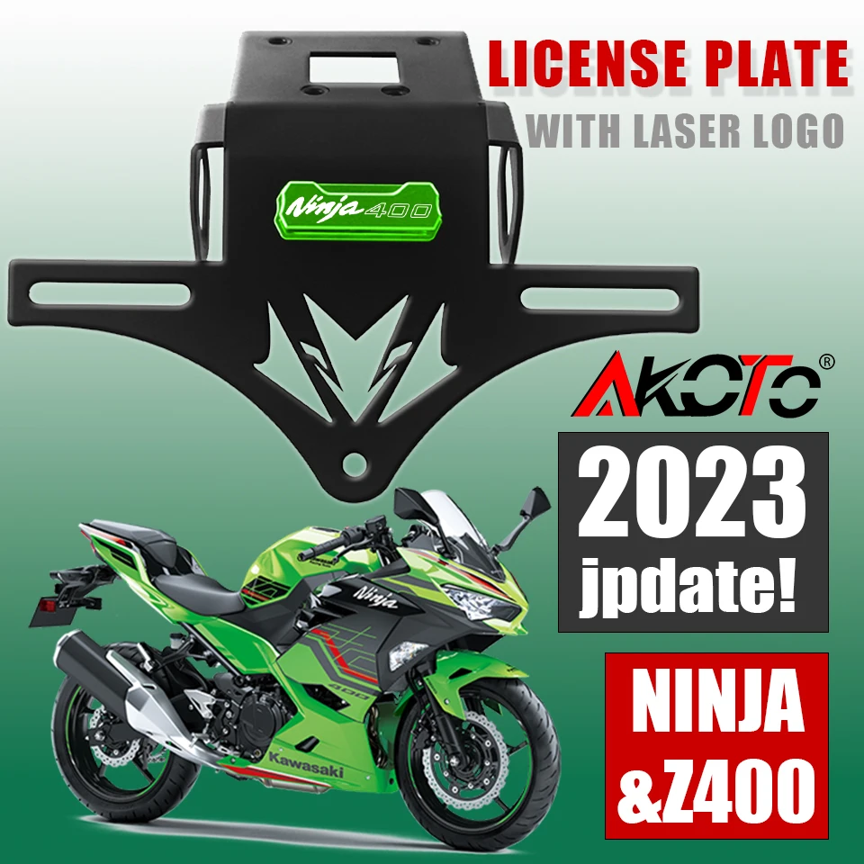 

2023New Tail Tidy Fender Eliminator For KAWASAKI NINJA400 Z400 NINJA Z 400 2017-2022 License Plate Holder LED Turn Signal Lights