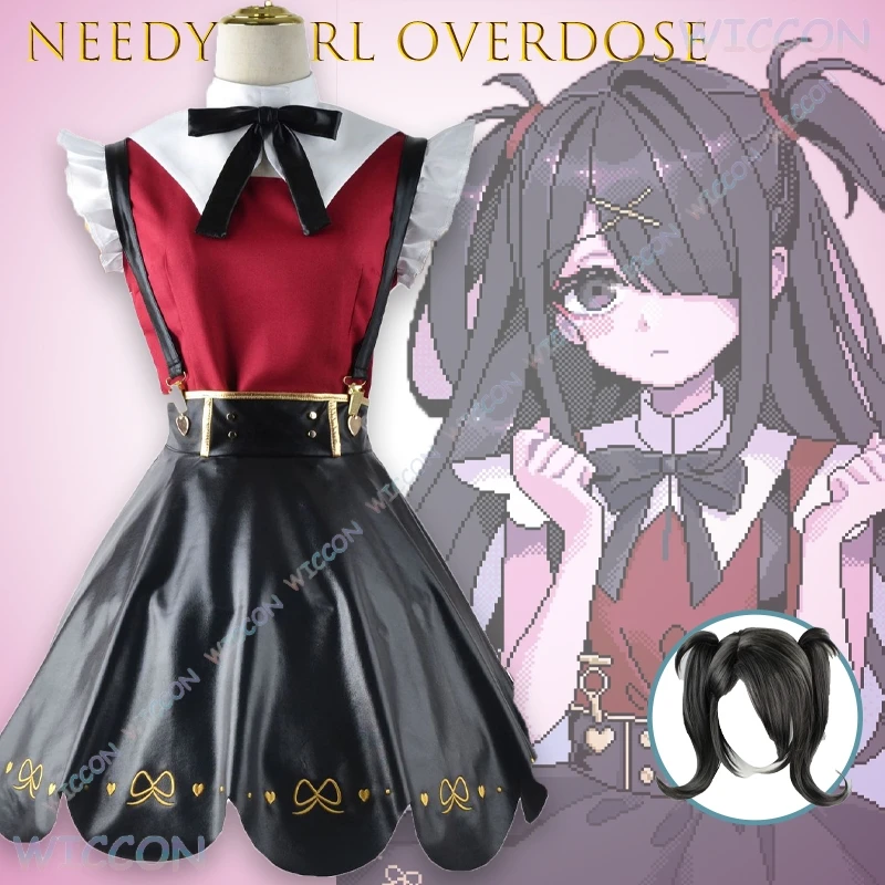 Needy Streamer Overload Kangel Ame chan Косплей Костюм Полный комплект Аниме Игровой персонаж Наряд Коралловый дворец Конвенция на Хэллоуин (art.: 3920cf024f8bd) - 3920cf024f8bd