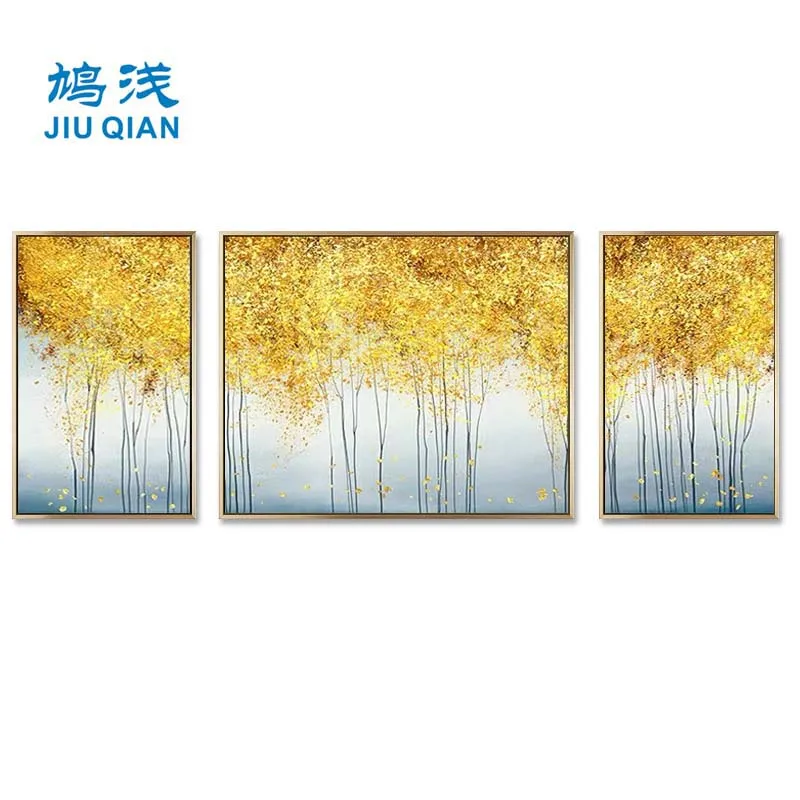 

JIUQIAN oil painting Sofa background wall decorative painting living room modern simple bedroom wall abstract hanging painting