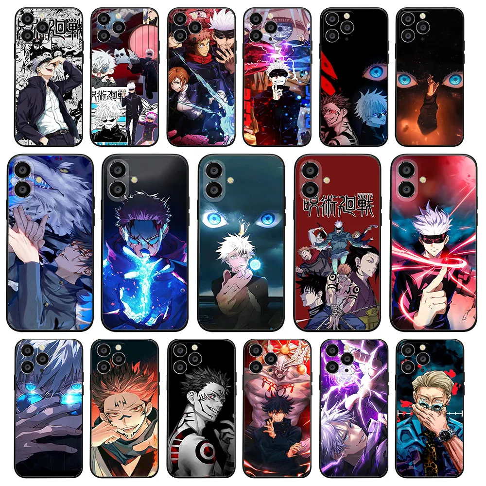 Матовый черный чехол для Realme C33 C35 C53 C55 X50 Narzo 20 30A 50 50I 50A Prime Pro KD-53 Jujutsu Kaisen