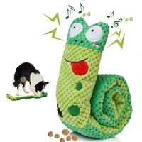 dog plush toy hide and seek food leak funny rollable toy squeaky frog 10cm3 9in x 70cm27 6in pet supplies