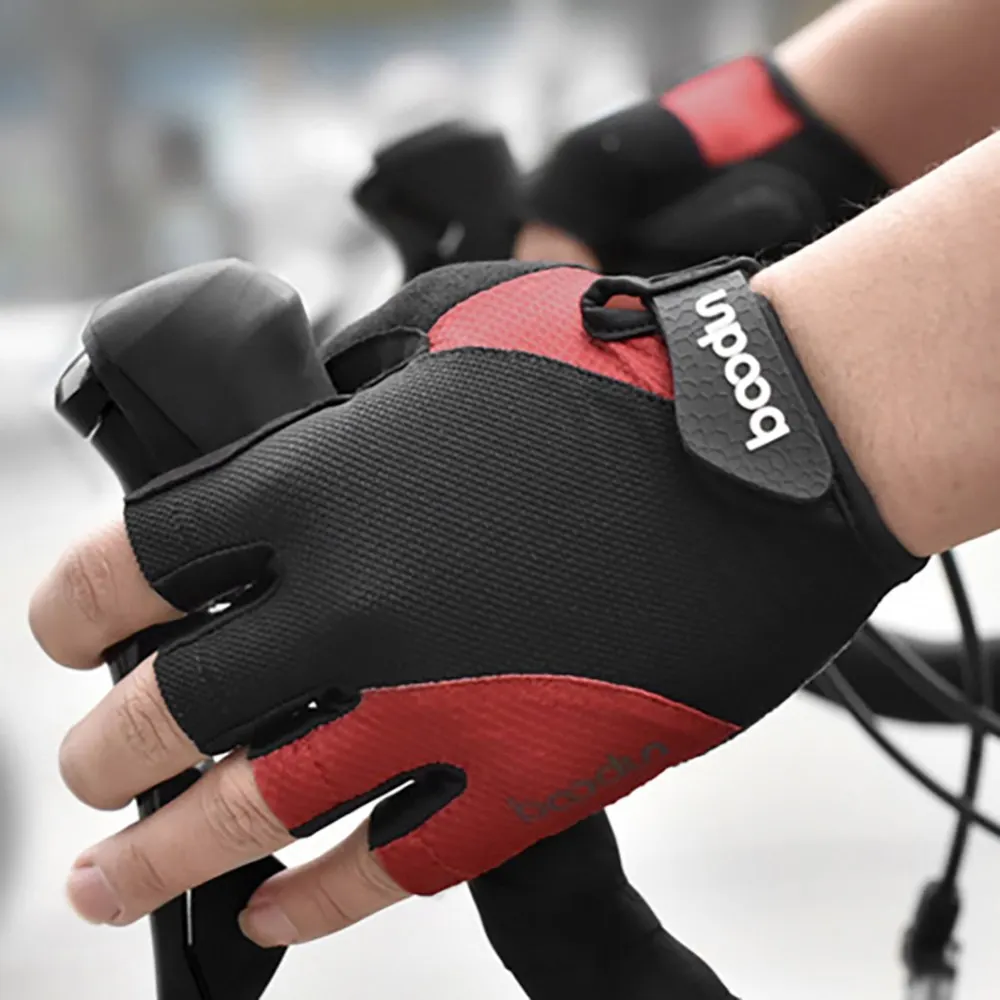 

Перчатки для верховой езды, дышащие противоударные защитные перчатки с открытыми пальцами, 2 шт.