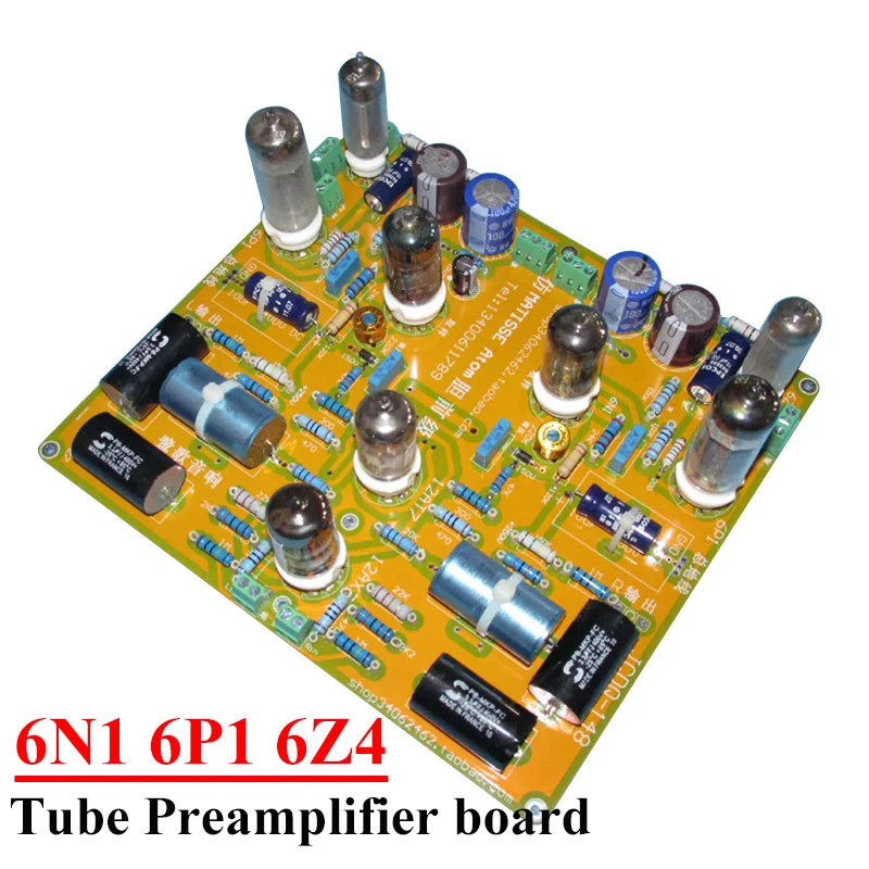 

MATISSE Atom Line 6n1 6p1 Vacuum Tube Preamplifier Board 12AX7 12AT7 10X Amplification HIFI Audio Amplifier Preamplifier Board