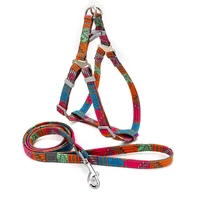 pet dog harness and leash bohemia adjustable collar pet products for small dogs puppies outdoor walking puppy accessories