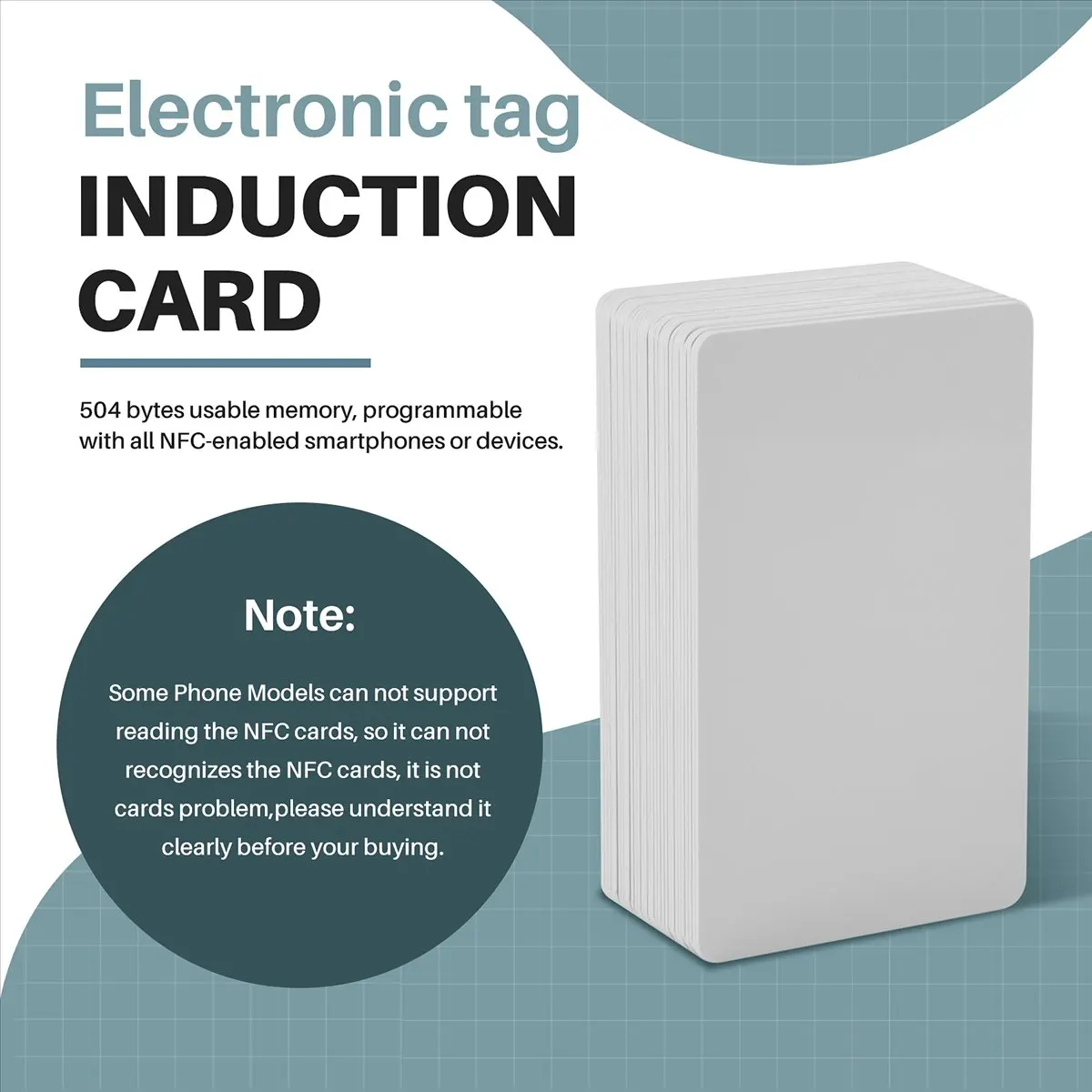 N05R 30 шт. для карт NTAG215, бесконтактная NFC-карта, 504 байта, для чтения и записи, ПВХ-карта, портативная (art.: 3920dc5fb910b) - 3920dc5fb910b