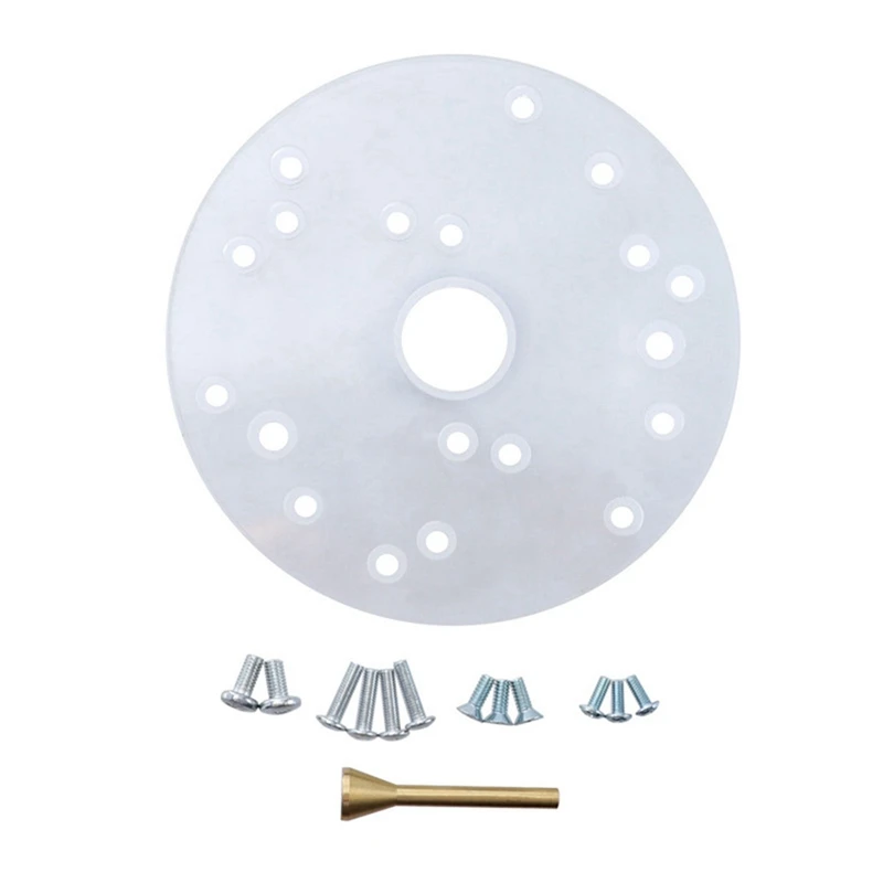 

Universal 6.5Inch Acrylic Router Desktop Baseboard Mount Replacement Bakelite Mill Universal Base Acrylic