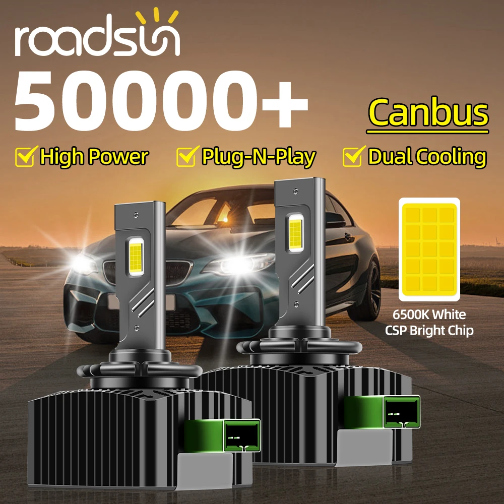 2 шт. ксеноновые лампы D3S для фар ближнего и дальнего света 6500 К