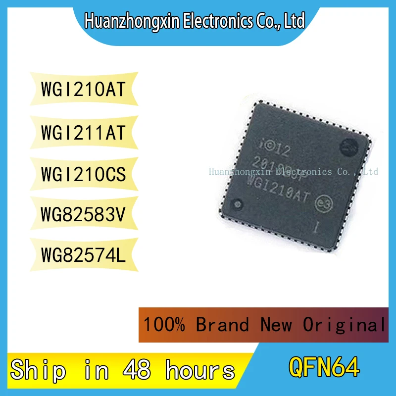 

WGI210AT WGI211AT WGI210CS WG82583V WG82574L QFN64 100% Brand New Original Chip Integrated Circuit Microcontroller