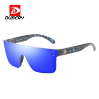 dubery new one piece large frame sunglasses trend polarized sports sunglasses riding one piece sunglasses d104