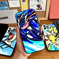 pokemon pikachu for apple iphone 13 12 11 pro 12 13 mini x xr xs max se 6 6s 7 8 plus phone case coque carcasa soft funda black