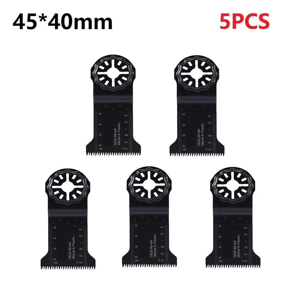 

5PC 45mm Universal Oscillating Multitool Saw Blade High Carbon Steel For Soft Metal Wood Plastic Cutting Opening Hole Power Tool
