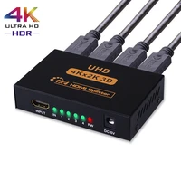 4k hdmi compatible splitter 1x4 hub repeater amplifier 4k2k hdtv switcher 1 in 4 out amplifier adapter for hdtv dvd ps3 xbox