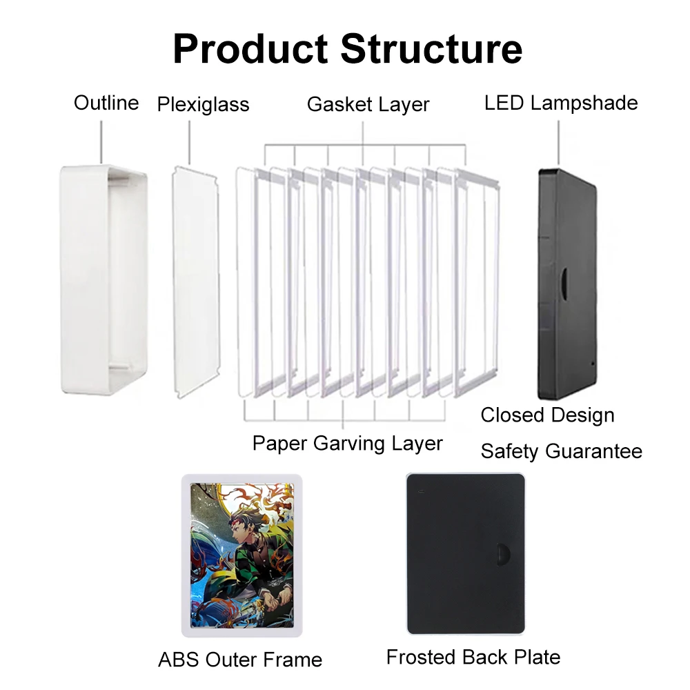 Стробокс для рассеивания демонов коробка теней 3D бумажный вырез световой короб
