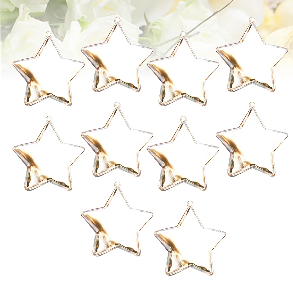 

Xmas Tree Christmas Candy Fillable Ornament Container Clear Casebaublesfill Pendant Hanging Ornaments Bulk Star