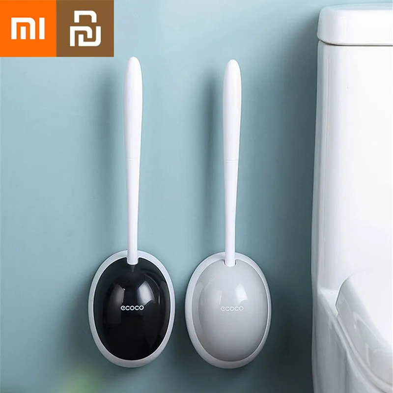 

Силиконовая щетка для унитаза Xiaomi Youpin, сливающаяся щетка для унитаза, настенный инструмент для чистки, держатель для туалетной щетки, для ва...