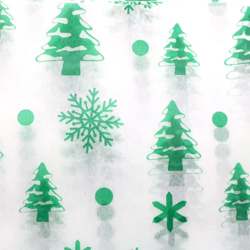 Рождественская Бумажная Салфетка 50*66 см снежинка рукоделие Цветочная подарочная