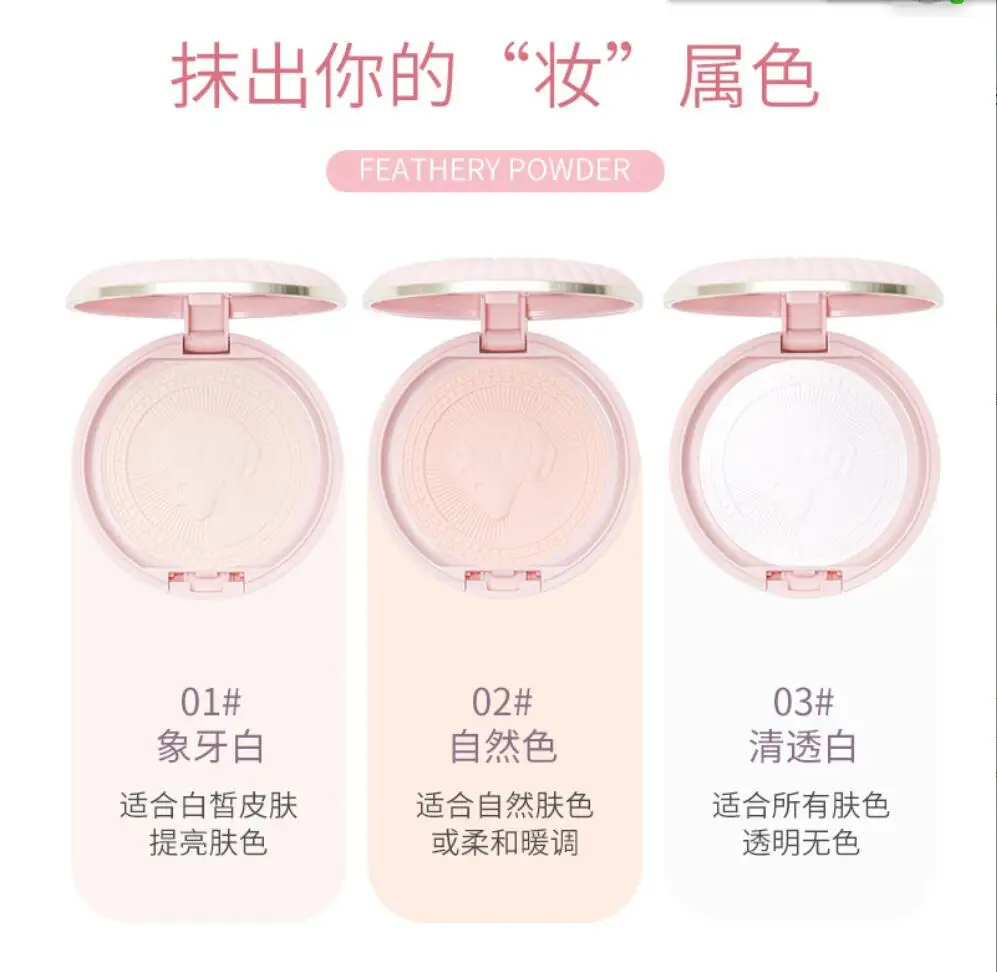 

Reliefs Soft Air Honey Face Powder Long Lasting Oil Control Perfect Cover Waterproof Lightweight Matte Facial Makeup T2130