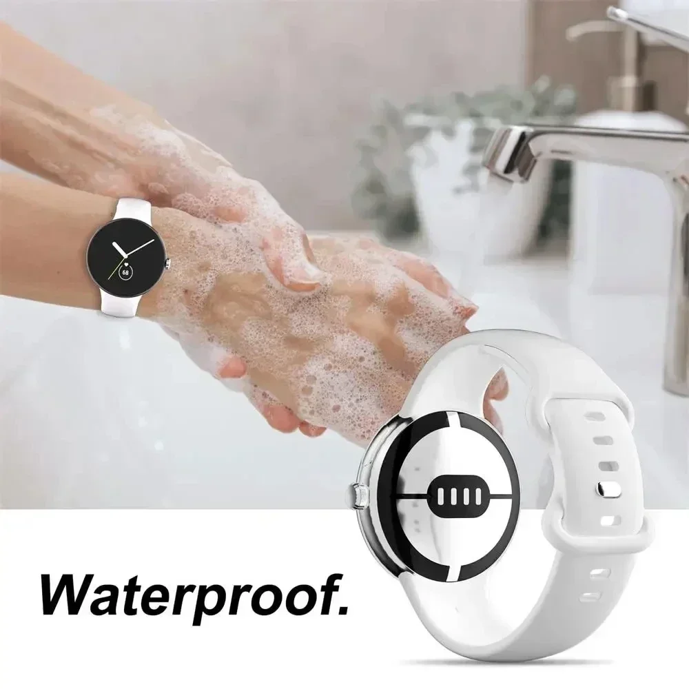 Фото Официальный силиконовый ремешок для Google Pixel Watch 4/3 45/41 мм, удобный браслет-браслет для Google Pixel Watch 2/1 Correa №3