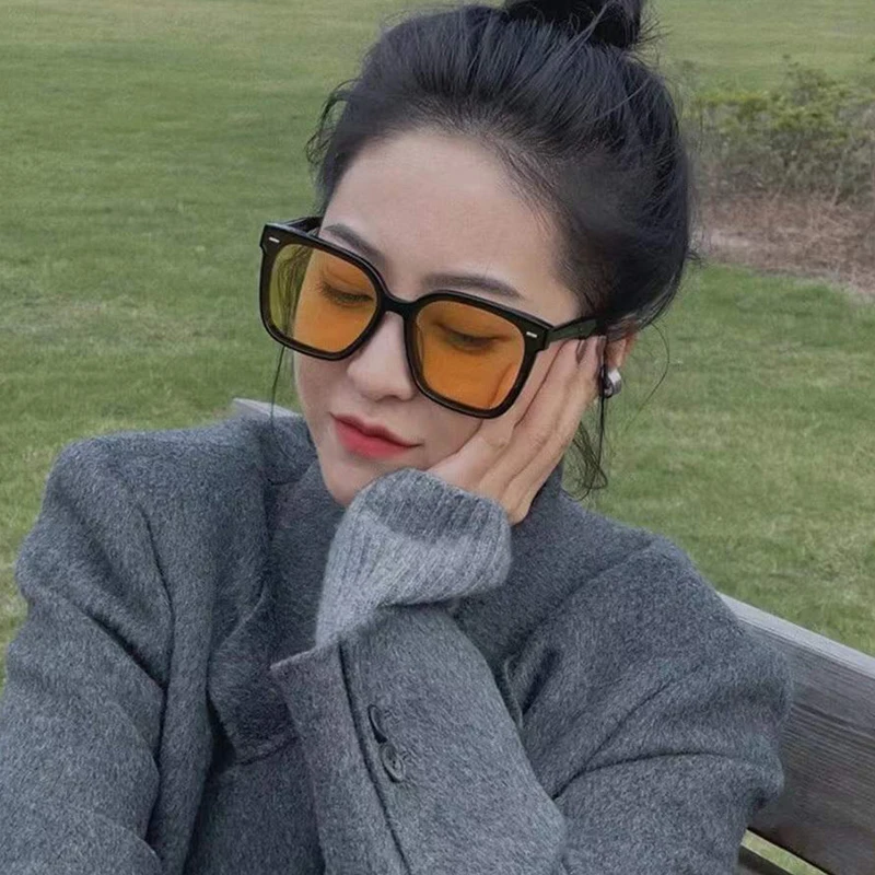 Солнцезащитные очки с градиентом UV400 для мужчин и женщин роскошные корейские