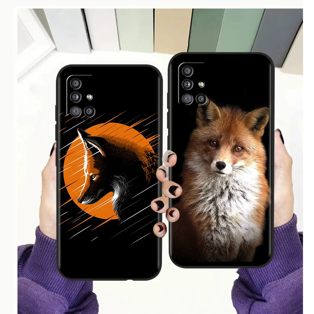 

The Fox Silicone Case For Samsung Galaxy A32 A52 A13 A22 A72 A51 A71 A41 A11 A31 A21S 5G Luxury Phone Cover Shell Coque TPU Bag