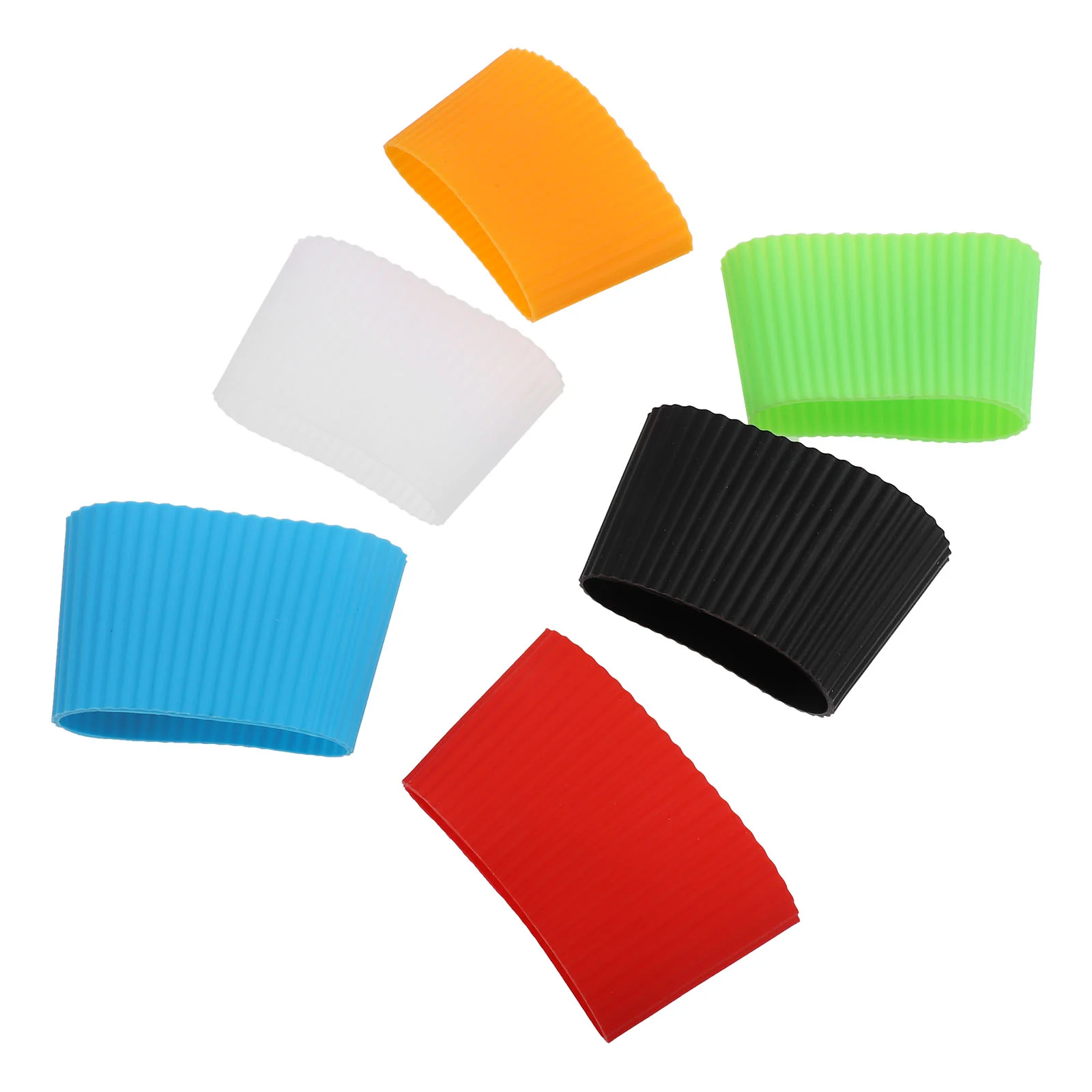 

6 Pcs Glass Coffee Carafe Insulated Silicone Cup Sleeve Heat Bottle Cover Casing Water Silica Gel Heat-insulated Baby