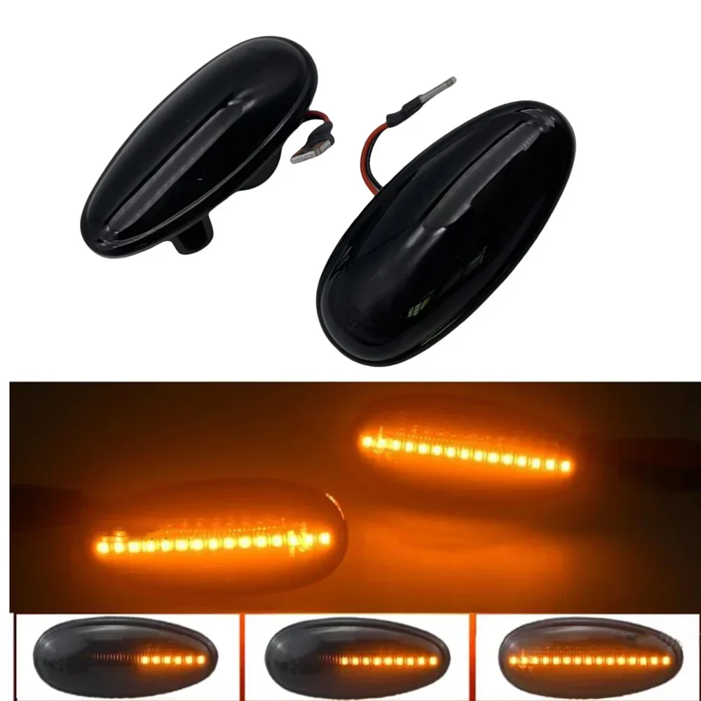 2 шт. динамические светодиодные габаритные огни для Mitsubishi Pajero Sport K9 Galant Outlander Lancer