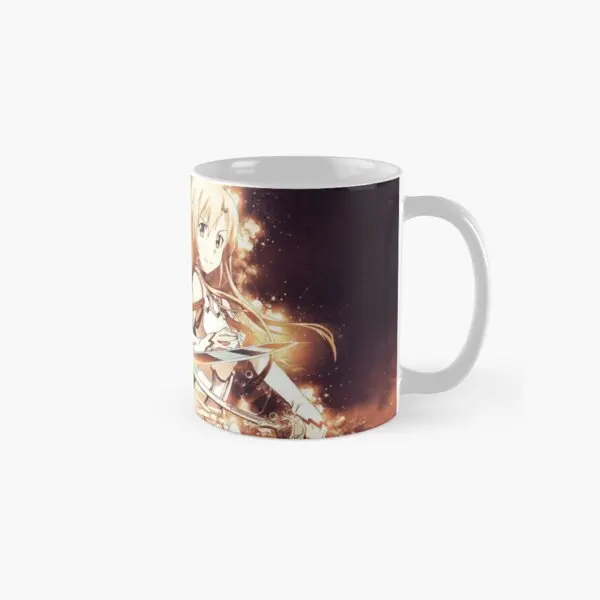 

Sword Art Online Kirito Asuna Classi Mug Printed Image Photo Cup Gifts Simple Handle Round Design Picture Drinkware Coffee Tea