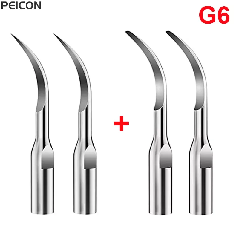 

Dental Scaler Tips For G6 Teeth Cleaner Scaling Dental Plaque Tartar Calculus Remover Heads Replacement 2pcs 4pcs