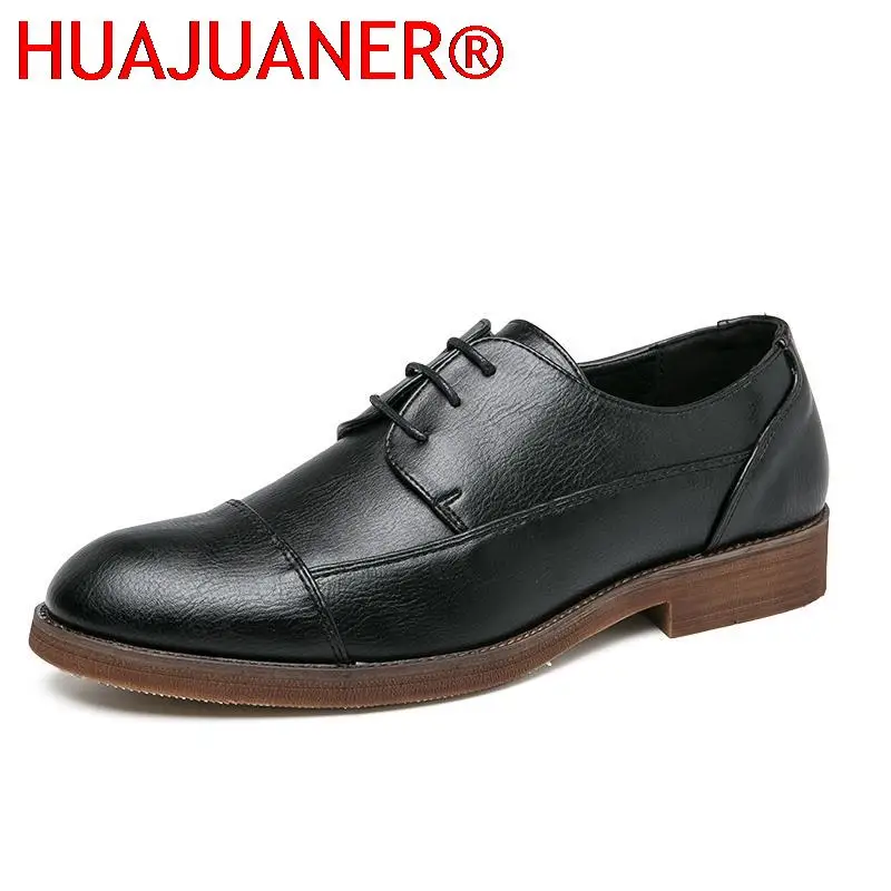

New Mens Shoes Fashion Formal Shoes Casual Leather Shoes Men Business Oxford Male Wedding Office Dress Club Shoes Classic Oxford