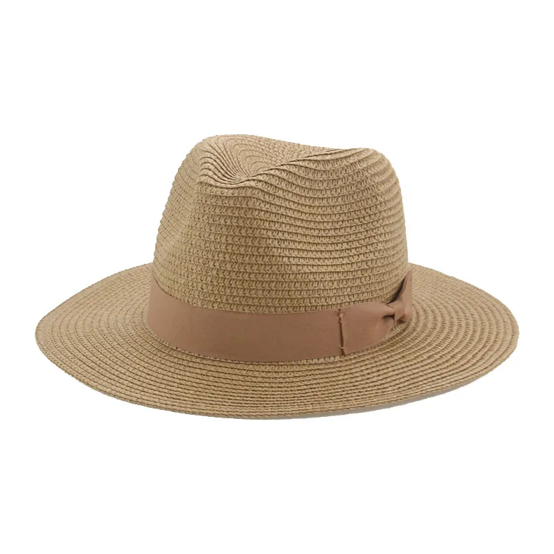 

Women Summer Hats Bucket Hats for Women Solid Khaki Bowknot Band New Casual Solid Khaki White Beach Sun Hats Sombreros De Mujer