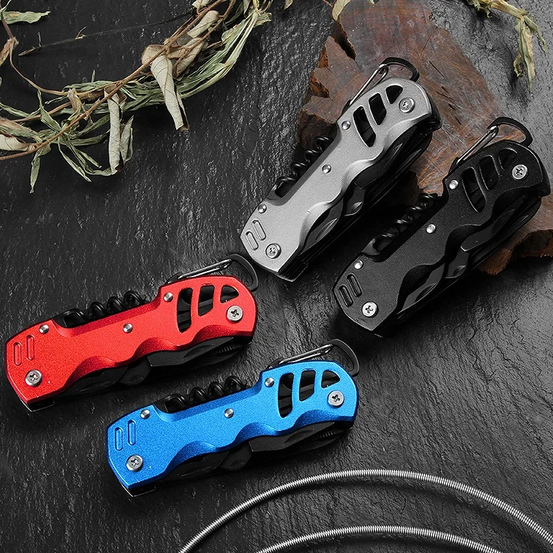 New Multifunctional Folding Swiss Army Knife Portable EDC Stainless Steel Pocket Knife Outdoor Camping Emergency CombinationTool