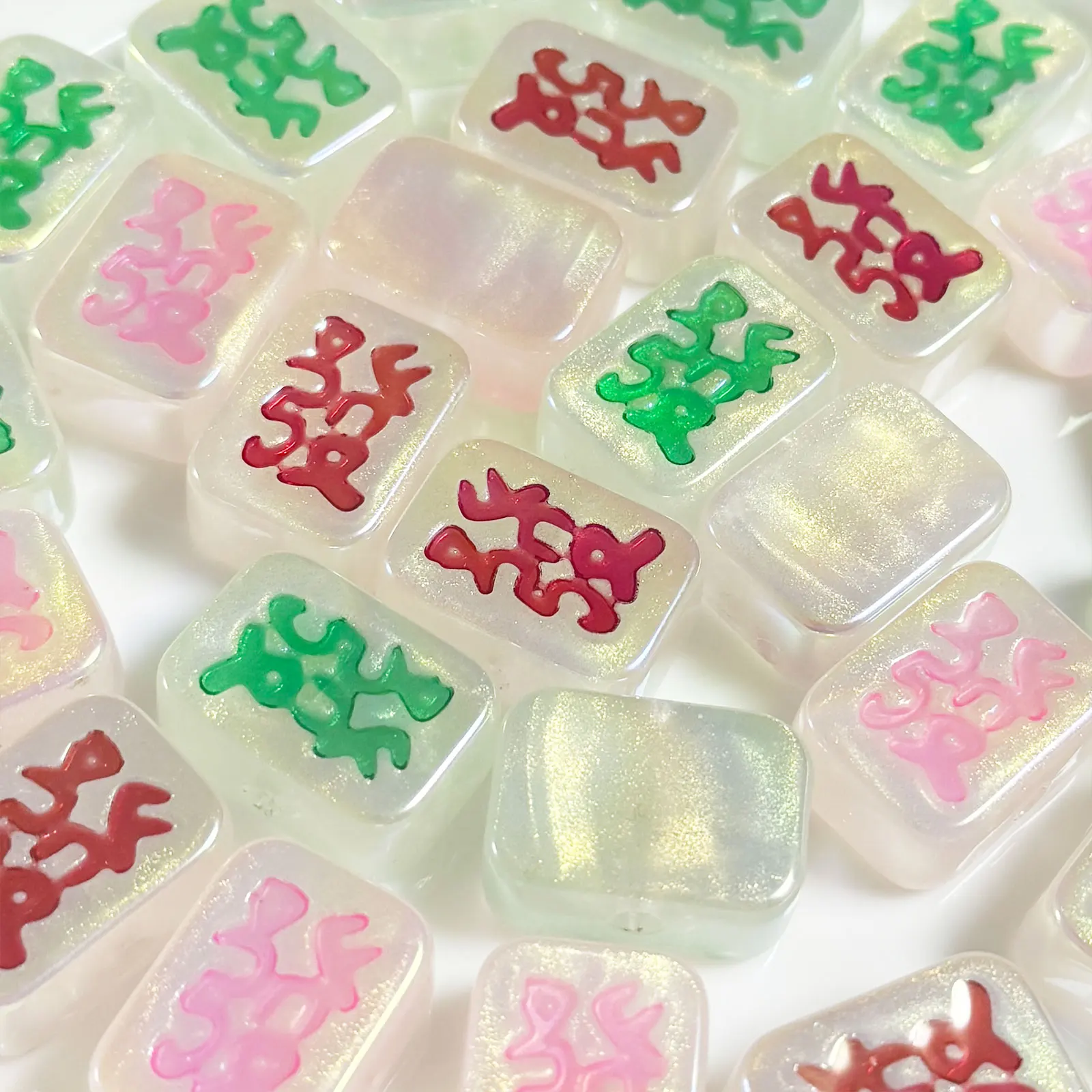 Светящиеся блестящие бусины в виде русалки для телефона