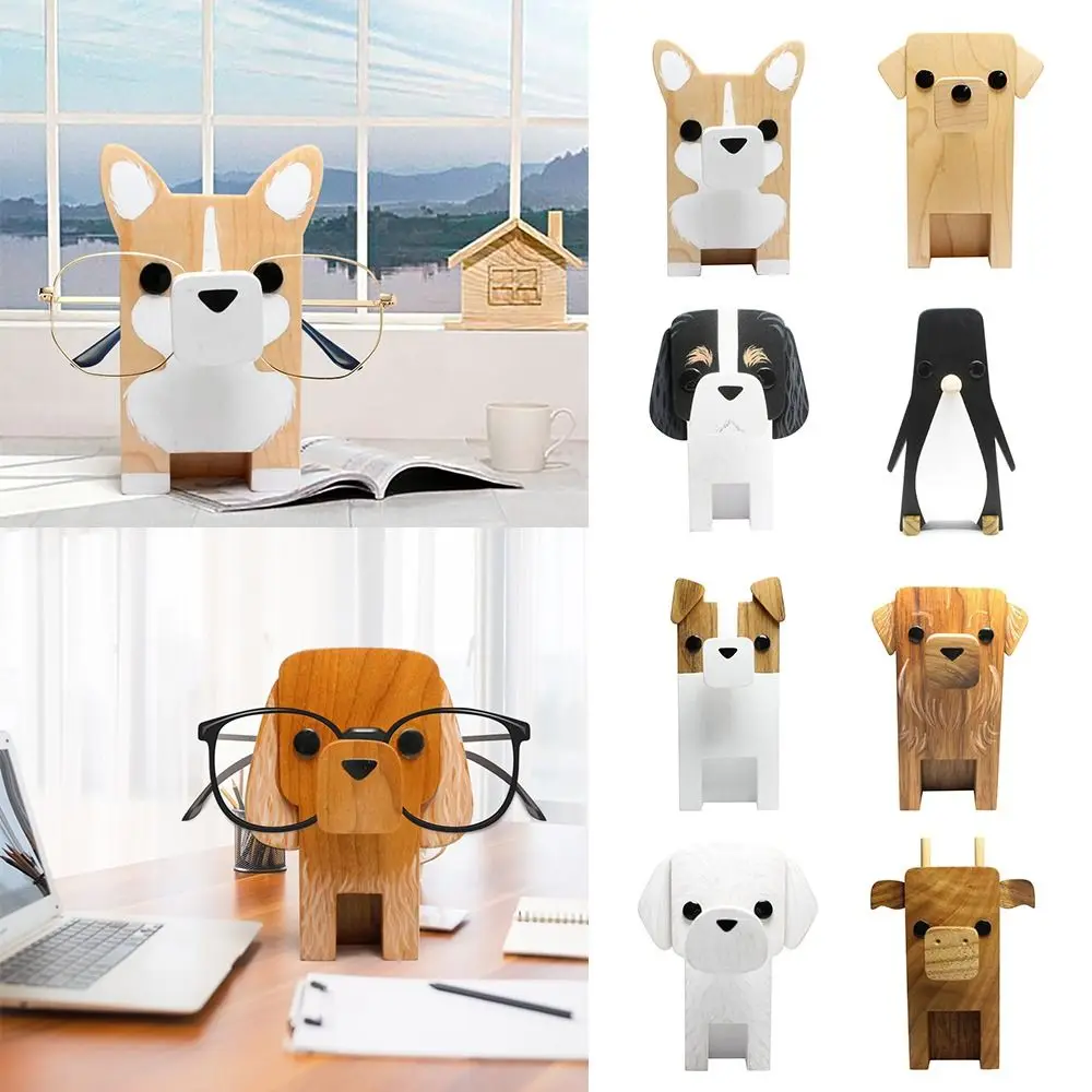 

Декоративная креативная деревянная подставка для солнцезащитных очков в виде животного, демонстрационная стойка для очков, держатель для очков