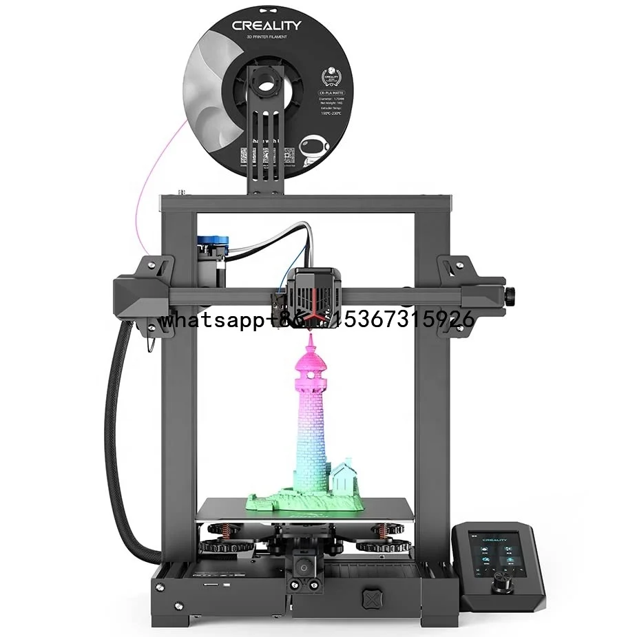 Crealiould Groothandel 2022 Nieuwe Ender-3 V2 Neo 3d принтер с автоподзаводом Pc Stalen Printplatform 95% вурaf
