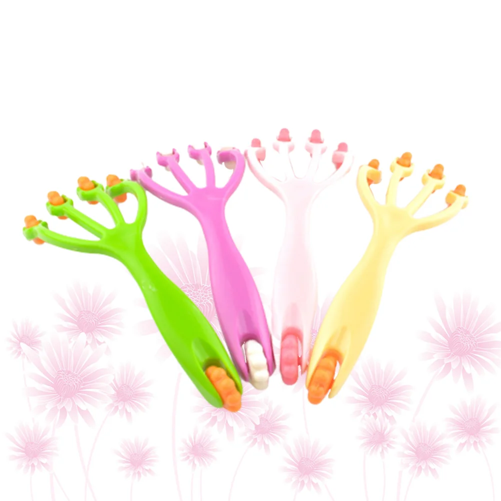 4 шт. массажер для плеч с четырьмя пальцами ролик подошвенного фасциита ручной