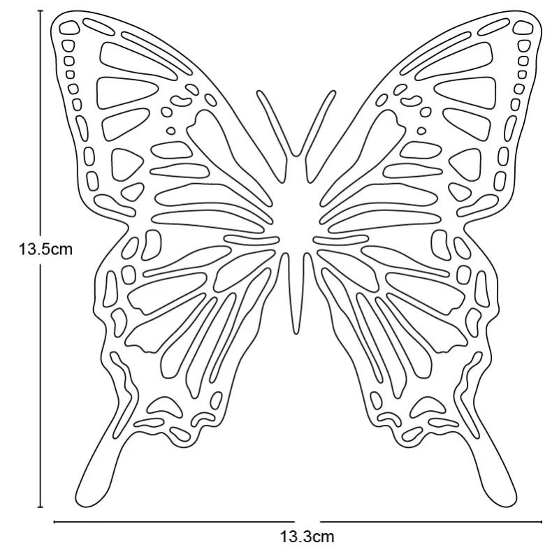 

Big Butterfly Border Metal Cutting Dies DIY Cards Stencils Photo Album Embossing Paper Making Scrapbooking Card Mold Crafts