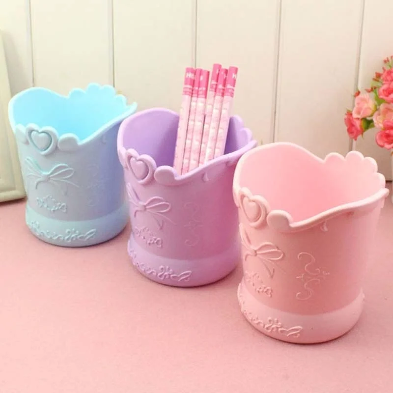 Organizer Box Stand Container Office School Supplies Kitchen Jars