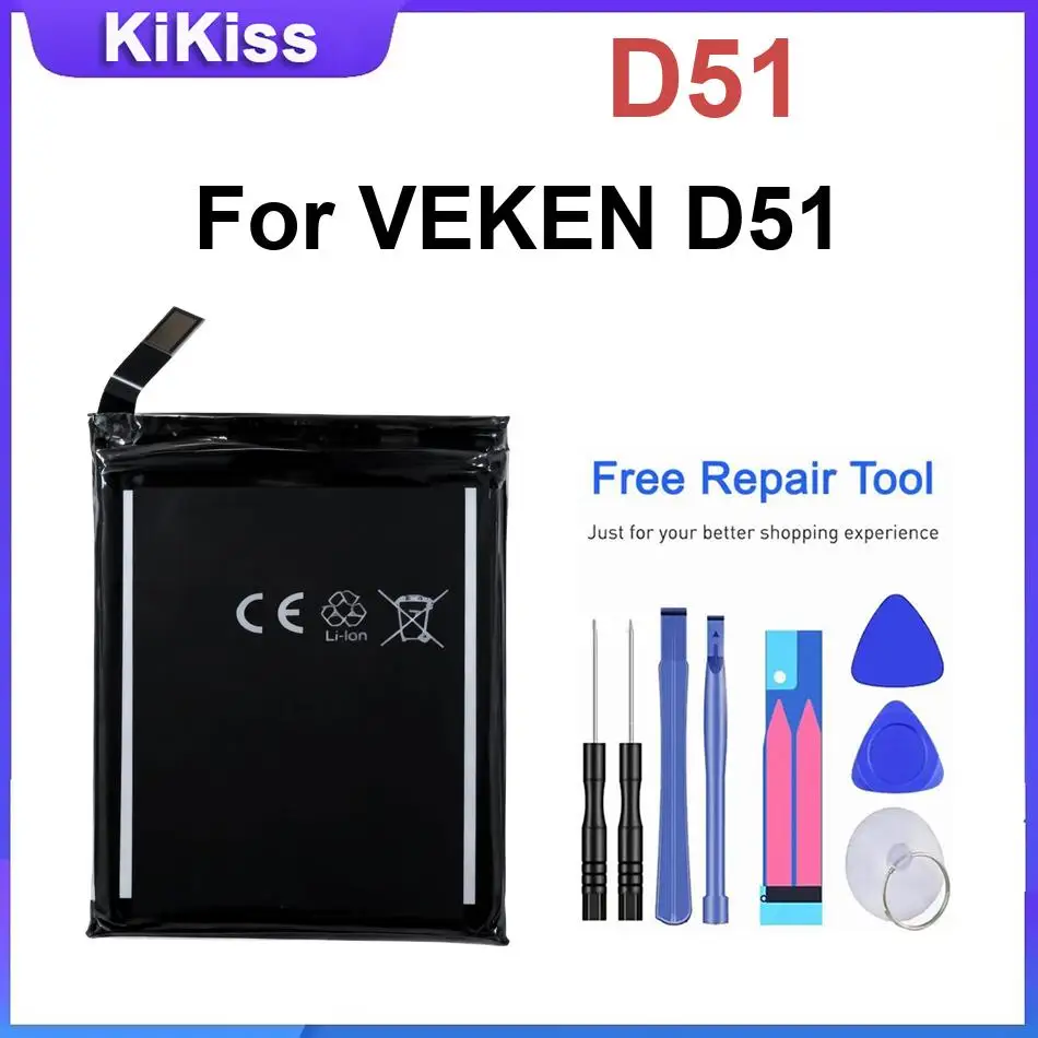 Фото Аккумулятор для мобильного телефона D51 для VEKEN D51, абсолютно новые батареи №1