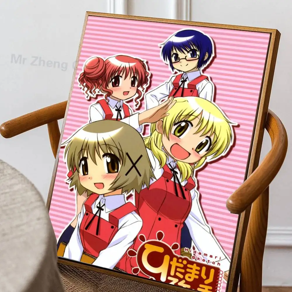 Постеры с мультяшными комиксами H-Hidamari Sketch для гостиной, бара, кафе, качественные холщовые картины в винтажном стиле, комиксы, живопись, декор для дома, настенный декор P (art.: 3920da9d50eca) - 3920da9d50eca
