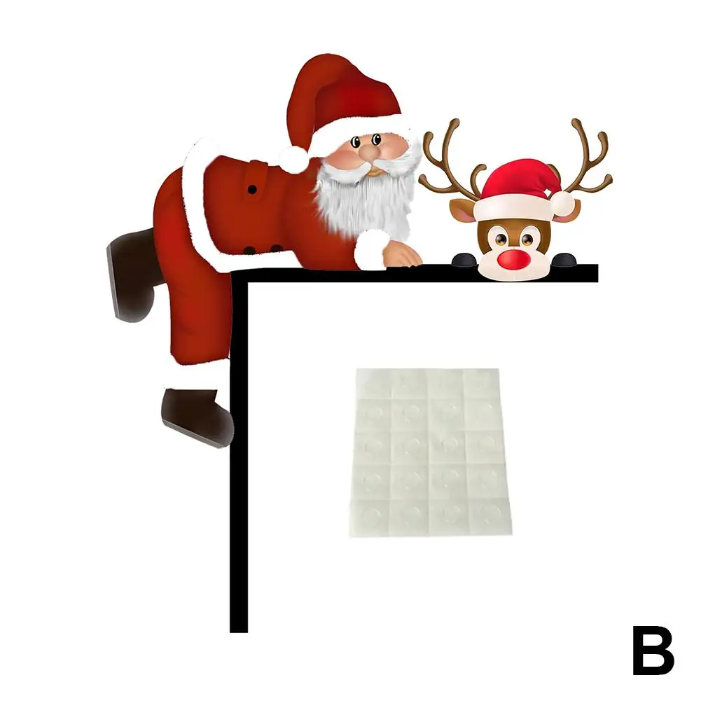 2024 рождественское украшение для дверной рамы с героями мультфильмов Санта-Лось