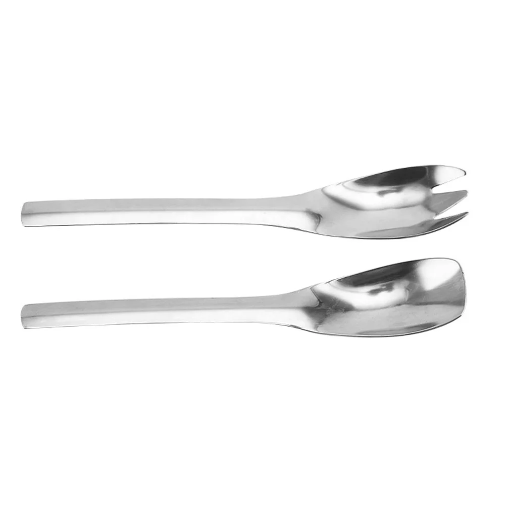 

1 Set Spoon Kitchen Salad Spork Handle Spork Household Salad Spoon Stainless Steel Salad Spoon for Kitchen Restaurant Hotel