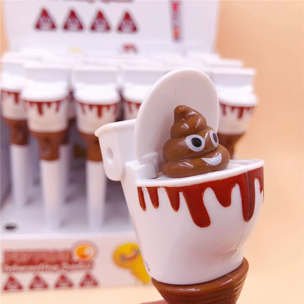 

Cute Funny Cartoon Toilet Poop Ballpoint Pen 0.7mm Black Ink Ball Pen Kawaii Stationery Writing Tool School Office Supplies