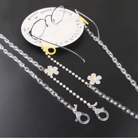 fashion mask chains for women irregular splicing acrylic pearl sunglass reading glasses lanyard mask strap eyewear jewelry gift