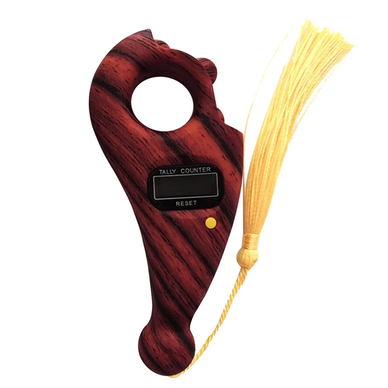 

Красивая кнопка сброса со светодиодным цифровым счетчиком молитвенный бисер Портативный счетчик пальцев мусульманский буддийский молитв...