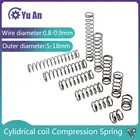 Цилидрическая Пружина сжатия катушки, пружина возврата ротора Y-типа, высококачественная сталь 65MnSpring, проволока диаметром 0,8-0,9 мм